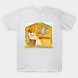 Queen Nefertari Playing Senet, Board Game Egypt T-Shirt